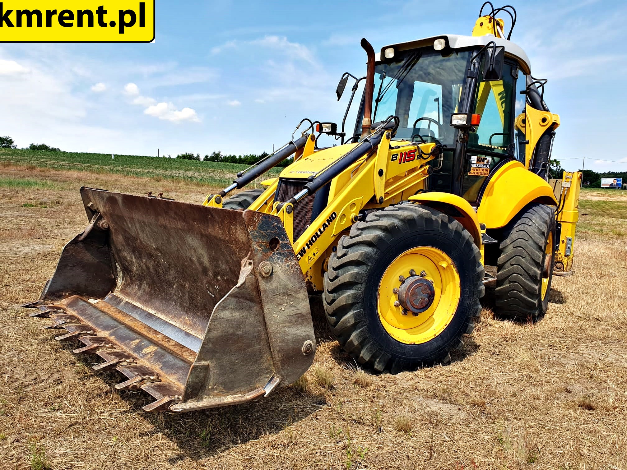 NEW HOLLAND B115B KOPARKO ŁADOWARKA KM Rent