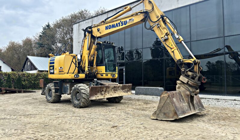 KOMATSU PW 148-10 KOPARKA KOŁOWA ROTATOR full