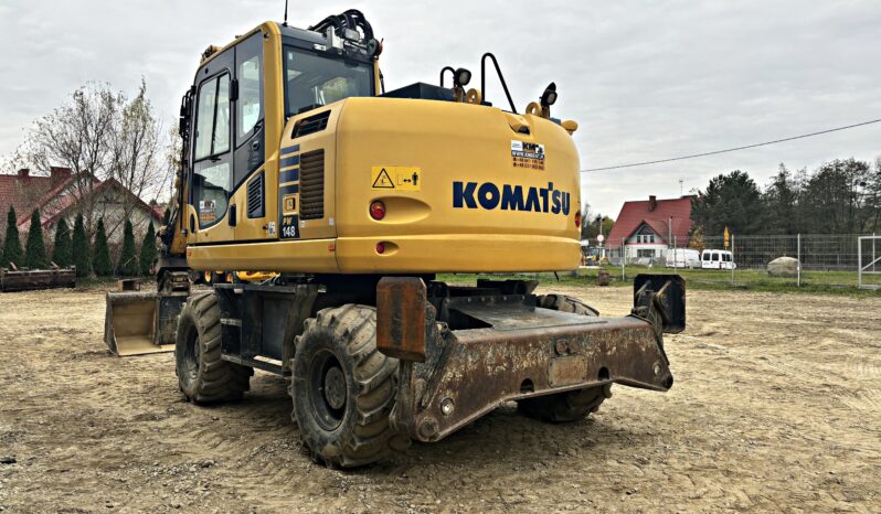 KOMATSU PW 148-10 KOPARKA KOŁOWA ROTATOR full