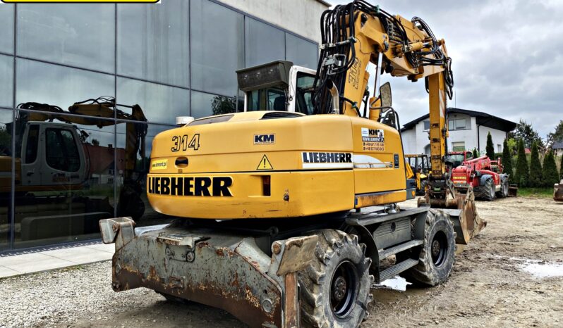 LIEBHERR A314 KOPARKA KOŁOWA. full