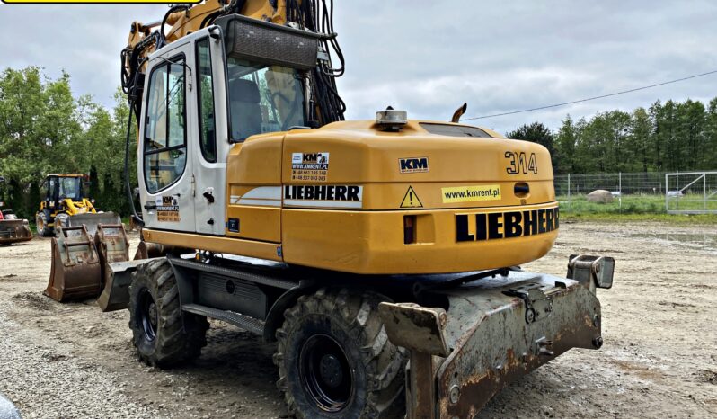 LIEBHERR A314 KOPARKA KOŁOWA. full