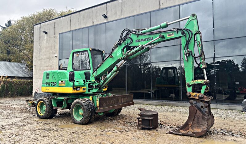 KOMATSU PW 75 KOPARKA KOŁOWA full
