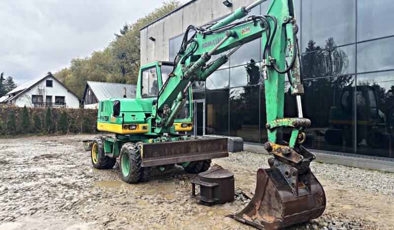 KOMATSU PW 75 KOPARKA KOŁOWA full