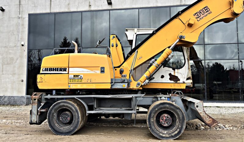 LIEBHERR A 316 KOPARKA KOŁOWA PRZEŁADUNKOWA full