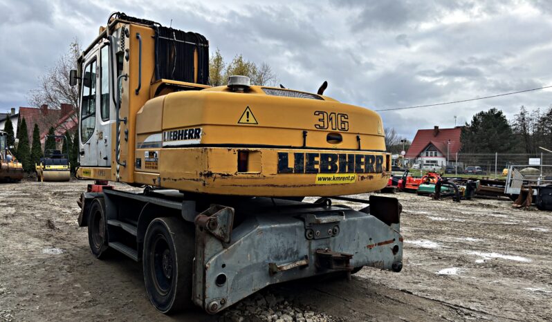 LIEBHERR A 316 KOPARKA KOŁOWA PRZEŁADUNKOWA full