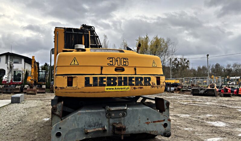 LIEBHERR A 316 KOPARKA KOŁOWA PRZEŁADUNKOWA full