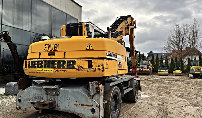 LIEBHERR A 316 KOPARKA KOŁOWA PRZEŁADUNKOWA full