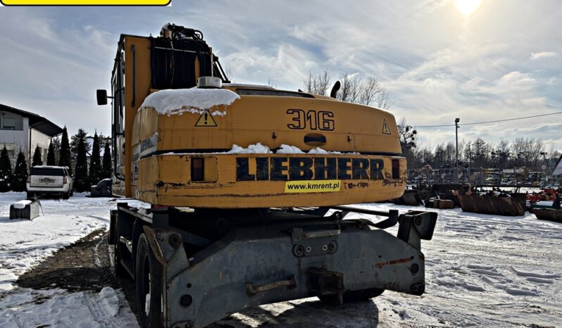 LIEBHERR A 316 KOPARKA KOŁOWA PRZEŁADUNKOWA full