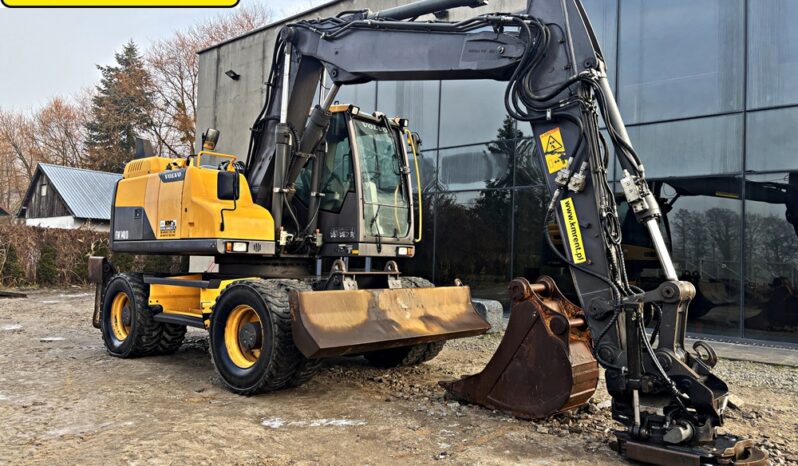 VOLVO EW 140 D KOPARKA KOŁOWA Z GŁOWICĄ OBROTOWA ZE SZCZYPCAMI full